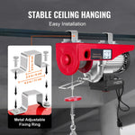 Amocart 1320-2200 lbs Wireless Electric Hoist with 40ft Single Cable Lifting Height Steel Wire Winch for Garage Warehouse