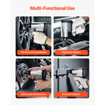 SucceBuy 1/2" Air Impact Wrench & 3/8" Ratchet Wrench Combo 19 Pieces Pro Air Tool and Accessories Kit for Auto Repair Home DIY