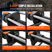 Charger l'image dans la visionneuse de galerie, Amocart 26500/32000Lbs Synthetic Winch Rope Truck Boat Replacement Line Cable Rope with Forged Hook ATV Car Outdoor Accessories
