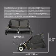 Charger l'image dans la visionneuse de galerie, Amocart Large Lawn Sweeper, Tow Behind Design with Dump Rope for Easy Emptying
