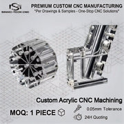 Load image into Gallery viewer, Custom Laser CNC Cut Clear Acrylic Board, Highly Transparent Plastic Sheet, Laser Polished Smooth Edges, 1pc Customization
