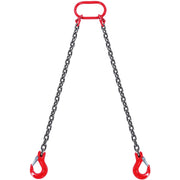 Bild in Galerie-Viewer laden, SucceBuy 3T 5ft Lifting Sling Chain 5/16 inch G80 Lifting Chains with 2 Leg Grab Hooks for Engine Hoist Engine Lift Chain
