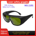 CE EN207 OD6+ 190-540nm Laser Eye Protection Anti-Scratch PC Laser Eyewear for Engraving Marking Industrial Laser Safety Goggle
