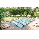 Any Size Custom Reinforced Aluminum Pool Cover Telescopic Push Pull Wind Frost Resist Villa Courtyard Outdoor Pool Protect Roof