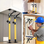 1-2Pcs Labor-Saving Telescopic Support Rods Jack Bar Drywall Door Lift Support Construction Tool for Cabinet Stairs Porches Deck