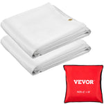 SucceBuy Emergency Fire Blanket 6x10 8x10FT Fiberglass Welding Blanket 2Pcs Survival Flame Retardant Safety Protective Equipment