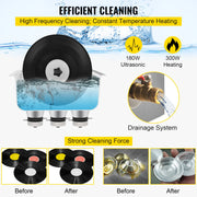 Charger l'image dans la visionneuse de galerie, Amocart 6L Knob Ultrasonic Vinyl Record Cleaner Portable Washing Machine Ultrasound Dishwasher Contact Lenses Dental Jewelry
