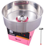 SucceBuy Electric Cotton Candy Machine Commercial Floss Maker with Stainless Steel Bowl Sugar Scoop Drawer for Birthday Party