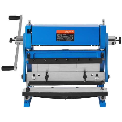 SucceBuy Sheet Metal Brake 12inch 3-In-1 Combination 20-Gauge Capacity Shear Press Brake 90° Max Angle for Shear Bending Rolling