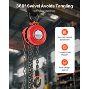 Bild in Galerie-Viewer laden, Amocart 1T/2T Hand Chain Hoist Manual Chain Block with 8/10/20 ft Lifting Height Pulley Hoist for Garage Warehouse Machinery
