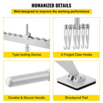 Amocart Dent Pull Bar 6 Claw Hook Dent Puller Single Leg Levelling Portable Dent Pull Bar Aluminum Alloy for Car Dent Repairing