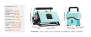 Charger l'image dans la visionneuse de galerie, Amocart Hat Press Machine Mini Hat Heat Press for Caps Cap Heat Press Machine Safety Base and Glove Automatic Shut-Off Purple
