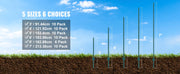 Load image into Gallery viewer, Amocart Fence Post T-Post Heavy Duty Metal Fence Post Sturdy Steel Fence Stakes for Garden Yard Lawn Farms Outdoor Wire Fencing
