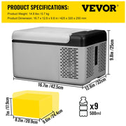 Bild in Galerie-Viewer laden, Amocart 9L 15L Car Refrigerator Portable Compressor Fridge Freezer Cooler DC 110-240V AC for RV Travelling Camping Fishing
