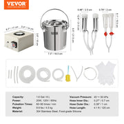 Bild in Galerie-Viewer laden, Amocart Goat Milking Machine Stainless Steel Bucket Electric Automatic Pulsation Cup Tubes Adjustable Suction for Cow and Sheep
