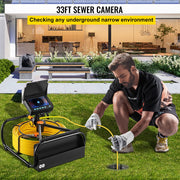 Bild in Galerie-Viewer laden, Amocart Sewer Camera 4.3" Screen Pipeline Inspection Camera with DVR Waterproof IP68 Industrial Endoscope for Home Drain Pipe
