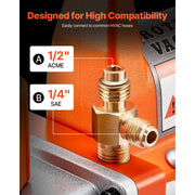 Charger l'image dans la visionneuse de galerie, Amocart 3.5 CFM 1/4 HP HVAC Single Stage AC Vacuum Pump &amp; Oil Bottle for R134a R22 R410a Systems, Air Conditioner Maintenance
