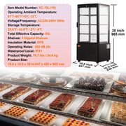 Load image into Gallery viewer, Amocart 3.5/4.2/5/9.8 cft Refrigerated Display Case Large Commercial Pastry Display Refrigerator with LED Lighting for Bakery

