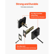 Bild in Galerie-Viewer laden, Amocart Deadbolt Lock Square Single Cylinder Dead Bolt Keyed Fits Standard Size Interior Exterior Doors Full Metal 3 Keys
