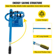 Charger l'image dans la visionneuse de galerie, Amocart Pipe Bender YP-9 Manual Bench Steel Tube Bending Kit w/ 7Dies 1-3in Multifonction Compact Flat Bar Rod Brake Bends Tool
