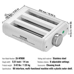 SucceBuy Pasta Attachment for KitchenAid Stand Mixer 3-IN-1 Stainless Steel Pasta Roller Cutter Set Including Pasta Sheet Roller