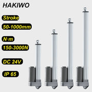 Load image into Gallery viewer, HAKIWO 24V IP65 Waterproof 3000N Linear Actuator 50mm 150mm 500mm 800mm 1000mm Stroke Solar Tracker Motorisation of Door 150mm/s
