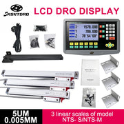 Bild in Galerie-Viewer laden, YU800-3 set 19 language 3 Axis DRO  Display And 3 Pieces 5U Linear Glass Scale Encoder 50-1000mm Boring Machines Milling
