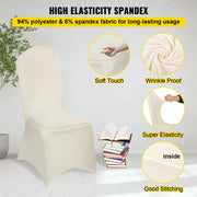 Load image into Gallery viewer, Amocart 100Pcs Wedding Chair Covers Stretch Polyester Spandex Slipcover Folding Flat Front Chair Covers for Hotel Dining Party
