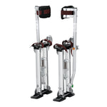 SucceBuy  Drywall Stilts 18''-30''/36''-50'' Adjustable Aluminum Tool Stilts with Protective Knee Pads Non-Slip Work Stilts