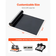 Load image into Gallery viewer, SucceBuy Heat Transfer Vinyl Glossy HTV Iron on Vinyl Roll Easy to Cut and Weed Strong Adhesion Compatible with Cutting Machines
