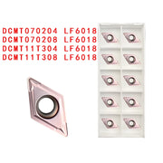 Load image into Gallery viewer, DCMT070204 DCMT11T304 VP15TF UE6020 Carbide Insert Internal Turning Tool High Quality CNC Turning Insert Cutting Lathe Tools
