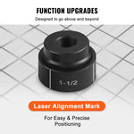 SucceBuy 10Ton Hydraulic Knockout Punch Driver Kit 1/2"-2" w/ 6 Dies Carbon Steel Sheet Hole Opener Manual Hole Digger