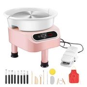 Bild in Galerie-Viewer laden, Amocart Pottery Wheel 11inch Pottery Forming Machine Direct Drive Ceramic Wheel 450W Electric Wheel for Pottery with Foot Pedal
