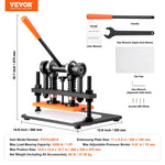 Amocart Leather Cutting Machine Embossing Plate Manual Die Cutter 0.47 in Pressure Stroke Leather Embossing Machine