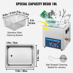 Amocart 10L 30L Ultrasonic Cleaner 28/40khz Dual Frequency Digital Portable Washing Machine Ultrasound Cleaner Home Appliance