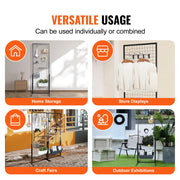 Load image into Gallery viewer, Amocart Grid Wall Panels Tower Wire Gridwall Display Racks Double Side Gridwall Panels for Art Craft Shows Retail Shop w/ Hooks
