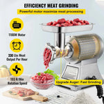Amocart Electric Meat Mincer 330LBS/H Capacity Meat Grinder Machine, Stainless Steel Meat Grinder Commercial Sausage Stuffer Maker for Home & Commercial Use