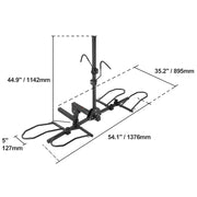Charger l'image dans la visionneuse de galerie, Amocart Hitch Mount Bike Rack, 2/4-Bike Platform Style 80/160/150 LBS Bike Rack Hitch Titling and Folding Bike Carrier for Car
