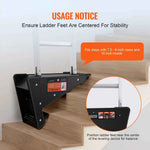 Amocart Ladder Levler  380lbs Load PP Ladder Leveling Tool Pitch Hopper Stair Ladder Stabilizer with Storage Easy to Use Stable