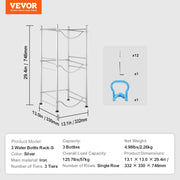 Charger l'image dans la visionneuse de galerie, Amocart 3/4/5 Tiers Water Jug Holder Iron Water Bottle Holder Double/Single Row Easy Installation for Kitchen Office Livingroom
