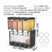Charger l'image dans la visionneuse de galerie, Amocart 4 Tanks Commercial Beverage Dispenser 10L/12L Per Tank Juice Dispenser Stainless Steel Ice Tea Drink Machine

