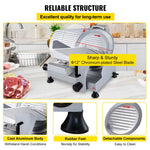SucceBuy Commercial Meat Slicer 320W Electric Deli Food Slicer 12 inch Carbon Steel Blade Electric Food Slicer for Meat, Cheese