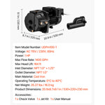 SucceBuy 0.5/1/1.5/2 HP Shallow Well Jet Pump 790/1400/4250/5200 GPH with 108/112/147/164 ft Max Head Lift for Garden Irrigation
