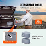 Amocart Portable Toilet for Camping Porta Potty with 1.3G Detachable Inner Bucket Travel Toilet for Outdoor Camping Travel