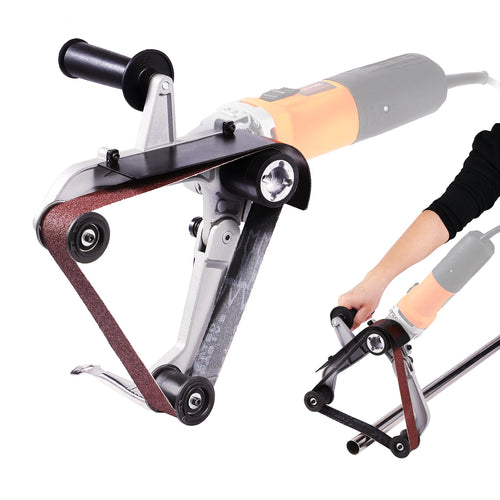 Amocart Belt Sander Adapter for Angle Grinder Pipe Tube Sanding Attachment with 5/8-11