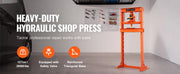 Charger l'image dans la visionneuse de galerie, Amocart 6/12T Hydraulic H-Frame Garage Floor Adjustable Shop Press with Plates 6T/12T Orange for Garages or Professional Shop
