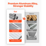 SucceBuy Aluminum Awning 60 x 42in Durable Window Awning Door Canopy Lightweight Stable Aluminum Awning Exterior Rain Protection