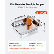 Bild in Galerie-Viewer laden, Amocart 2 4 6 Pack Stainless Steam Hotel Pan 1/2 Size Table Steam Pan Anti Jam Restaurant Supplies Rustproof Catering Storage
