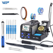 Load image into Gallery viewer, WEP 927-II 2 Helping Hands Electric Soldering Iron Station Digital Display 60W Soldering iron Kit Temperature Adjust Welding Too
