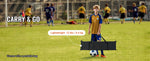 SucceBuy Soccer Trainer 2 IN 1 Rebounder Net Iron Soccer Practice Equipment Sports Football Rebounder Wall forTeam Solo Training